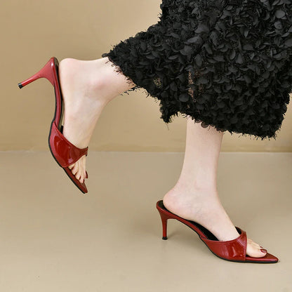 Women's High Heels Summer Women Fashion Classic Pointy Open Toe Stiletto Heels Sexy Women's Party Women's Sandals