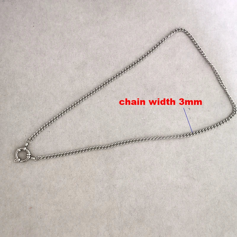 Spring Sailor Clasp Necklace Women Men Choker Stainless Steel Geometric Paperclip Link Chain Rolo PVD Gold Color Wholesale