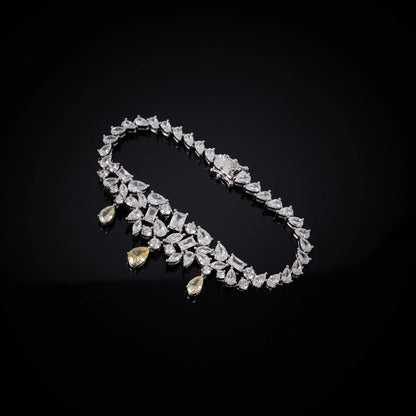 00073 Bridal Cubic Zirconia Necklace Set for Women Dubai Jewelry Sets  Wedding Jewelry Wedding & Engagement Accessories