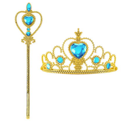 Girl Jasmine Two-piece Set Halloween role-playing Jasmine Princess Suit + Magic Lamp Props Stage Performance Costume