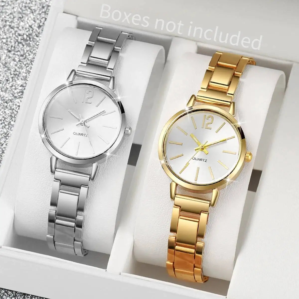 1/2/3PCS Simple Dial Women Quartz Watch Fashion Small Ladies Wristwatch Reloj Mujer Girls Clock Gift（Without Box）