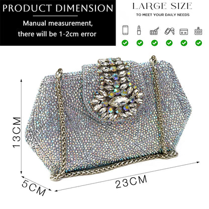 Pointed-Toe Rhinestone Pumps African Ladies Italian Shoe and Bag Set Designer