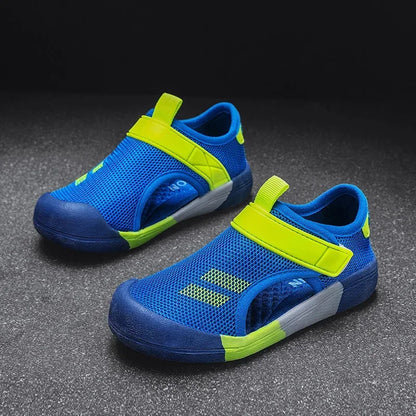 New Children Casual Mesh Shoes Boys Beach Sandals Kids Lightweight Closed Toe Baby Sport Sandals for Girls Eu Size 23-36