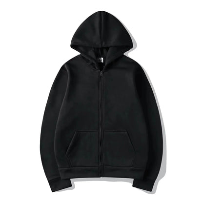 Men's Zip Up Hoodies Casual Zipper Jacket Coats Women Fleece Autumn Winter Harajuku Gothic Hooded Sweatshirts Sports Streetwear