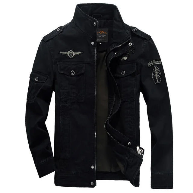 New 2023 Casual Army Military Jacket Men Plus Size M-6XL Jaqueta masculina Air force one Spring & Autumn Cargo Mens Jackets Coat
