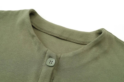 summer woman dress comfortable ribbing maxi button dress  lady clothes