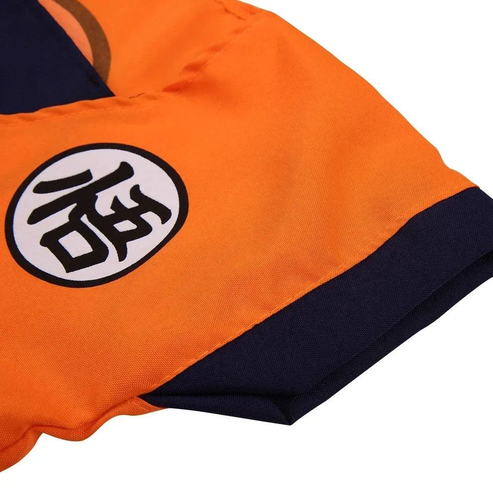 Halloween Adult Kids Son Goku Cosplay Costumes Suits Krillin Outfits Anime Party Child Costumes Tail Wrister Super Saiyan Wig