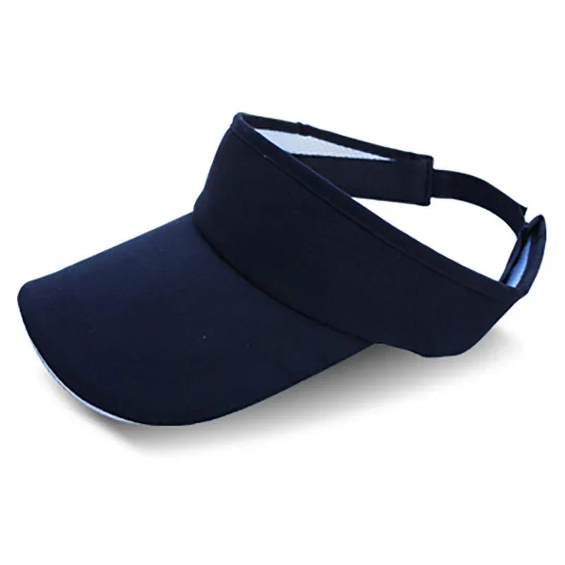Empty Top Visor Cap Women Sunscreen Hats Man Cotton Snapback Cap Adjustable For Running Tennis Golf Unisex