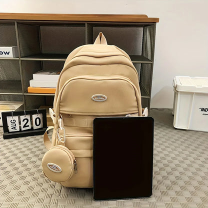 Simple Large Capacity Sports Travel Backpack Junior High School Leisure Backpack Tutorial Bag