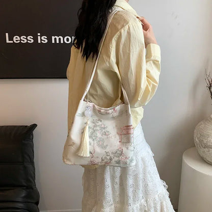Hot Selling Chinese Style Embroidered Fashionable Women's Shoulder Bag 2026 Summer New Trend Large Capacity Handbag