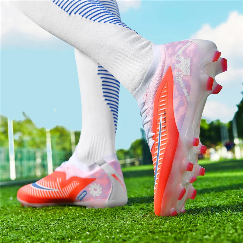 FG Mens Soccer Shoes High Quality Turf Soccer Cleats for Sneakers Training Football Boots Chuteira Campo 35-45
