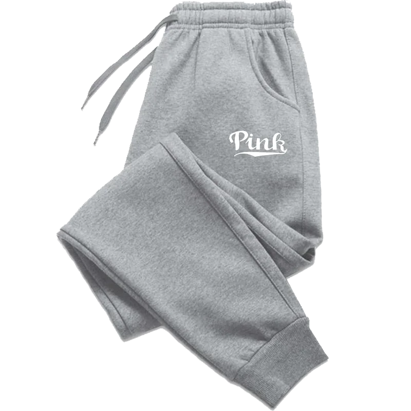 Pink Print Pants Women's Sports Pants