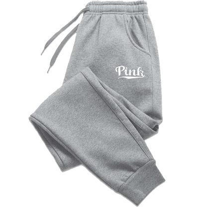 Pink Print Pants Women's Sports Pants