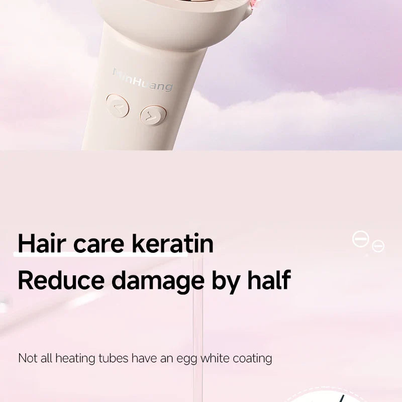 Automatic Hair Curler Negative Ion Ceramic Curling Iron - 40mm Large Wave Perm for Home Use, Lazy Person Electric Curling Wand