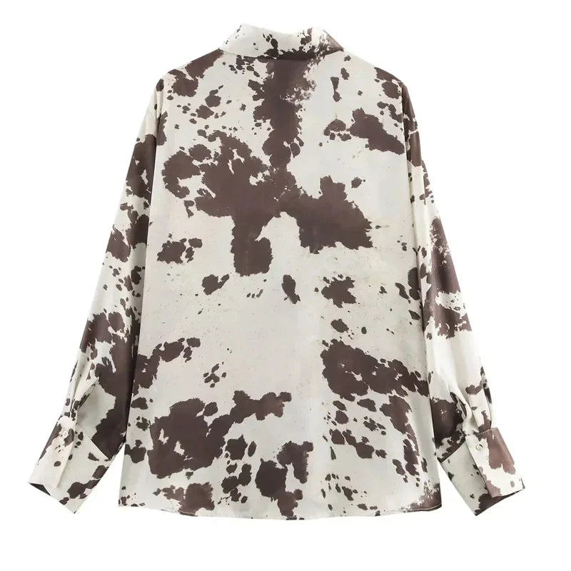 Woman 2025 Skirts Vintage Print Long Skirts For Women Tie Dye Summer Satin Skirt Belt High Waist Elegant Women's Skirts