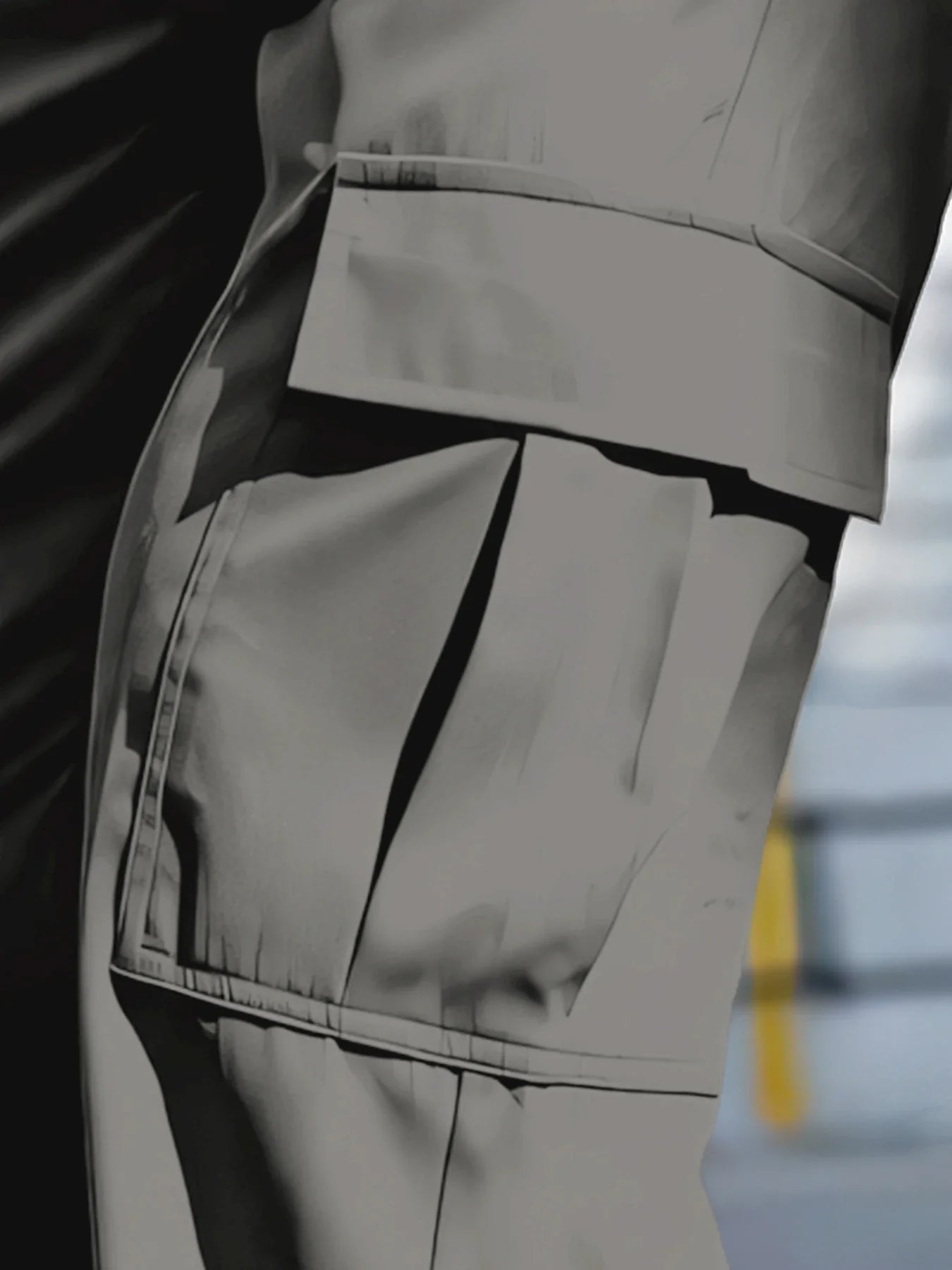 Men's Workwear Pants Wear-Resistant Sports Straight Leg Loose Summer Multi-Pocket Casual Trousers