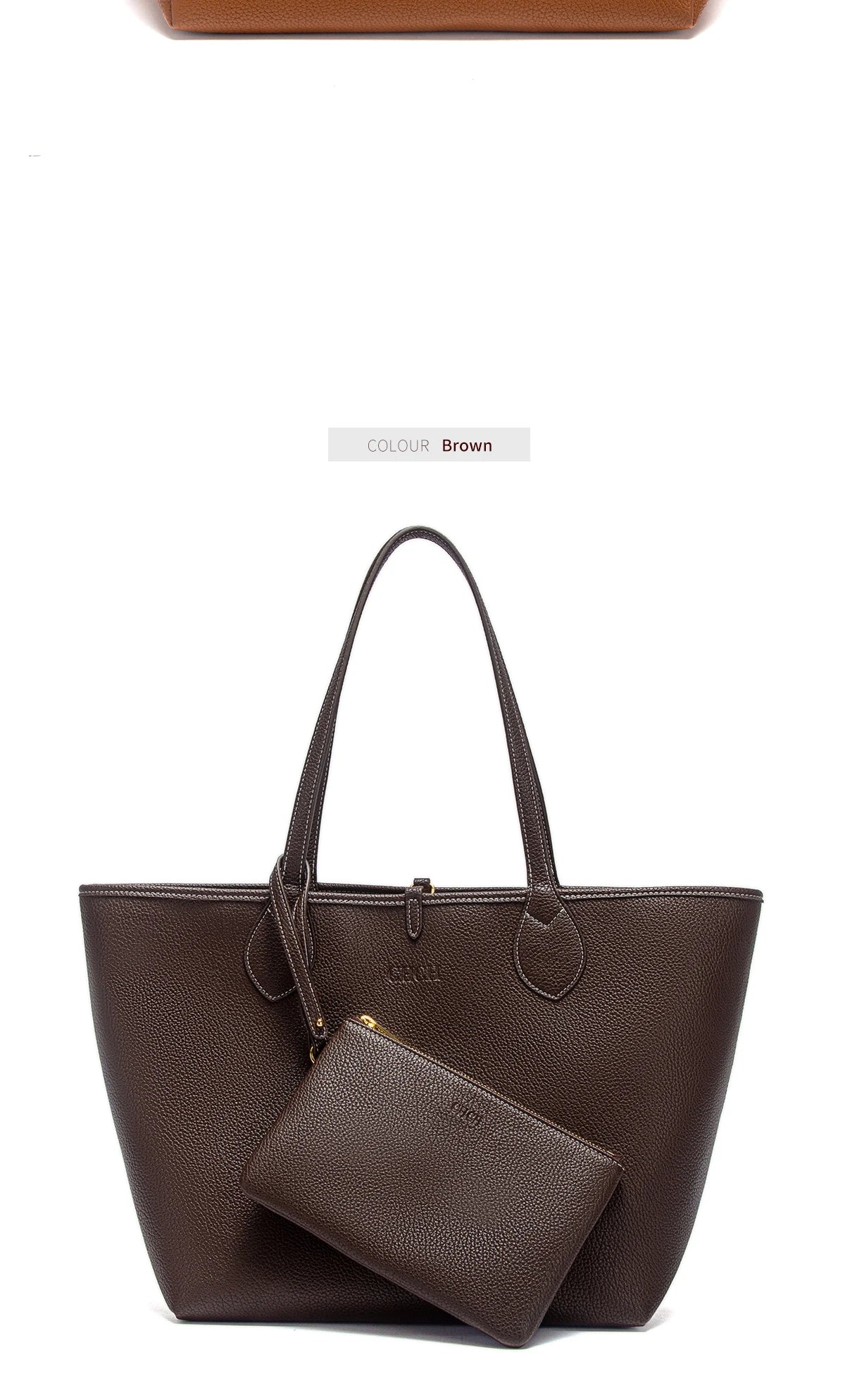 Women's Tote Bag 2025 Autumn New Coffee Color Handbag Double sided Mother Child Casual Shopping Bag