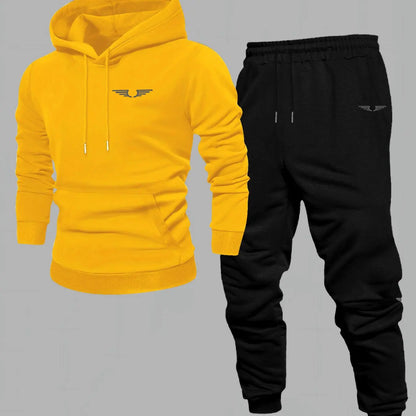 Hooded sweatshirt for men trendy American streetwear style long-sleeved top for men 2025 new autumn stylemen's clothing