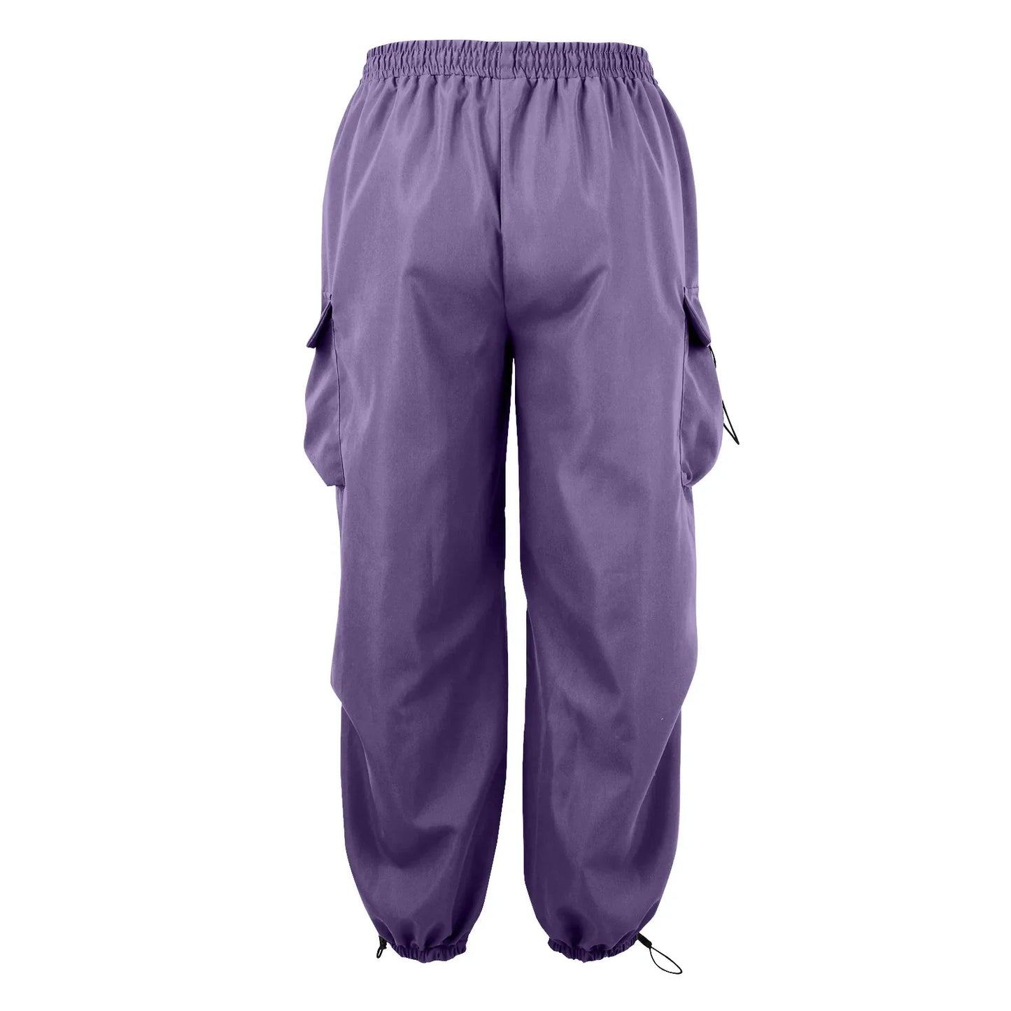 Cool Streetwear Versatile Quicky Drying Wide Leg Low Waist Drawstring Cargo Trousers Fashion Daily Casual Pockets Pants For Male