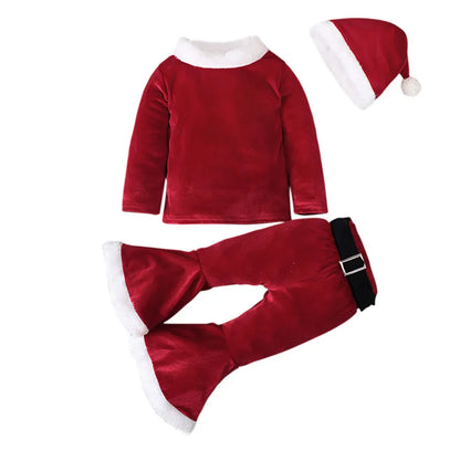 2024 Green Elf Girls Christmas Costume Festival Santa Clause for Toddler New Year Kids Baby Clothing Set Fancy Xmas Party Outfit