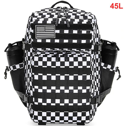 45L Tactical Backpack Men Outdoor Waterproof Sports Travel Gym Hiking Bug Out Bag Military Camping Hunting Survival Rucksack