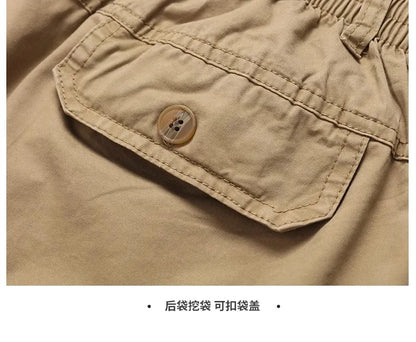 Explosions men's overalls casual pants cotton loose summer thin fashion long pants men's pants.
