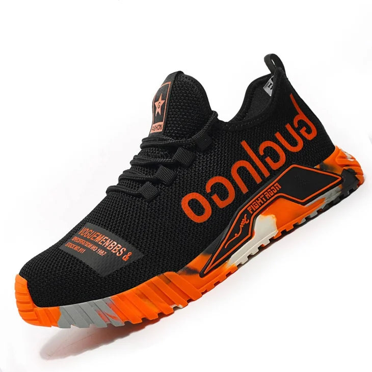 Safety Footwear Men Work Boots Lightweight Air Cushion Sneakers Puncture-Proof Work Shoes Indestructible Male Steel Toe Shoes