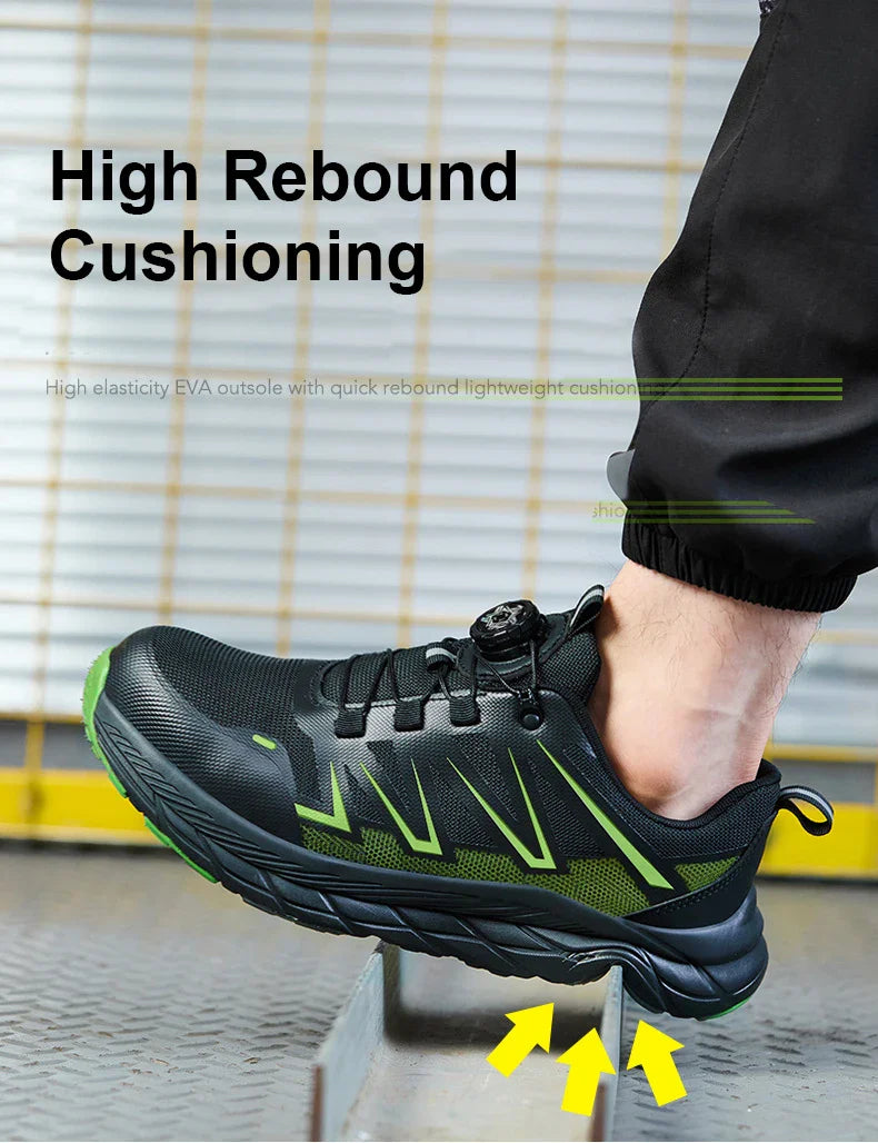 Safety Shoes Man Lightweight Steel Toe Shoes for Men Women Comfort Breathable Safety Shoes Man Indestructible Work Shoes Men ﻿