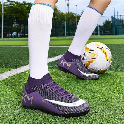 New Men Match Football Boots Ankle Non-Slip TF/FG Professional Soccer Shoes Boys Sneakers Comfortable Sports Shoes Unisex