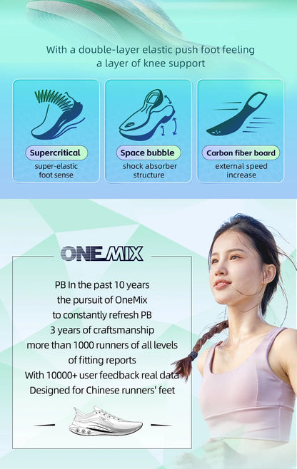 2025 Professional Marathon Running Shoes for Men Anti-slip Ultra-light Rebound Athletic Carbon Plate Sport Shoes Sneakers