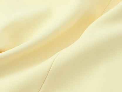 Sexy Chic Yellow Bow Tops Women Zipper Tie Up Slim Short Cami Tops Women Fashion 2025 Summer Elegant Y2K Girl Blouses