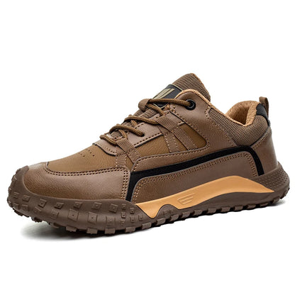 Men Safety Shoes Steel Toe Sneakers Rotated Buckle Puncture Proof Work Safety Boots Man Air Cushion Warehouse Work Shoes