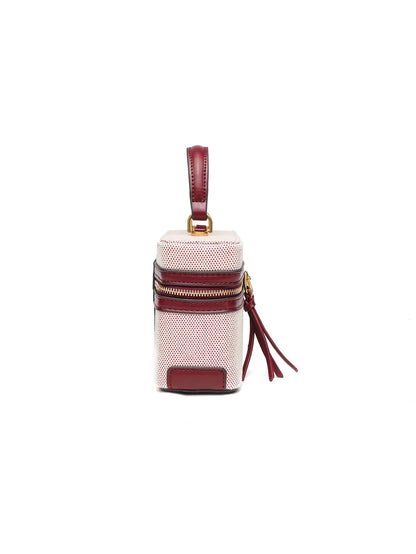 Fashionable versatile box bag brown one shoulder trendy hand-held hard fashionable small square bag