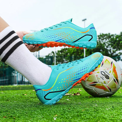 Kids Youth Soccer Shoes Cleats Football Boots Men Non Slip Breathable Lightweight Training Sneakers Boys Children Football Match