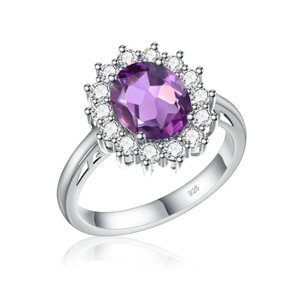 Princess Diana Gold Emerald Ring Women Oval Stone 8*10mm Trending Victoria Jewelry luxury Engagement Gift High Quality