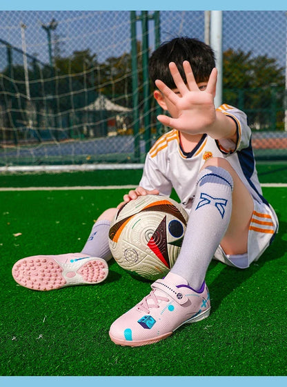 Soccer Shoes for Children Professional Original Kids Football Boots Society Kid Sneakers Indoor Football Trainers Youth Sports