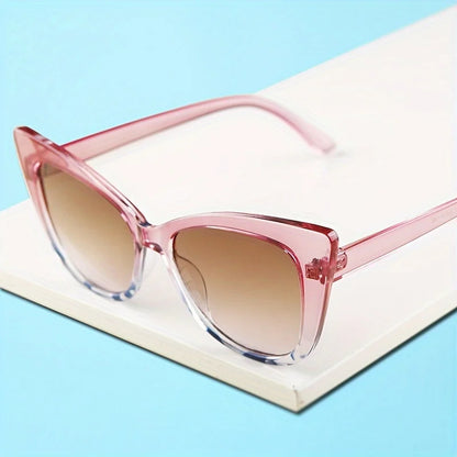 2026 New style Women's cat's eye box simple gradient color matching Sunglasses-Joker fashion glasses