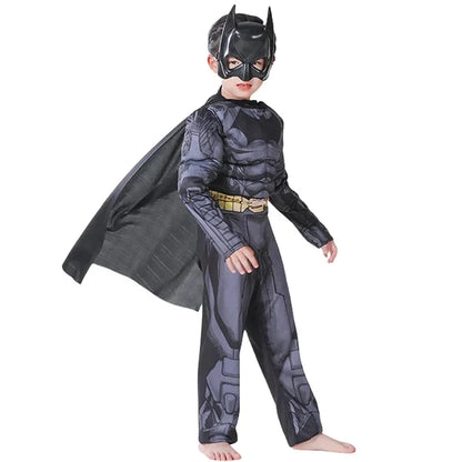 Anime Superhero Batmans Cosplay Muscle Costume Batma Zentai Jumpsuits Bodysuit Suit Halloween Carnival Costumes
