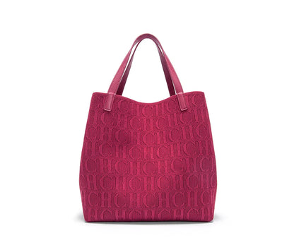 Fashionable Classic New Solid Color Outer Bag Women's Handbag Exquisite Handcrafted Weaving Large Capacity Handbag
