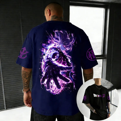 T-shirt Creative Printed Men's Harajuku Large Loose Casual Parent Child Short Sleeve
