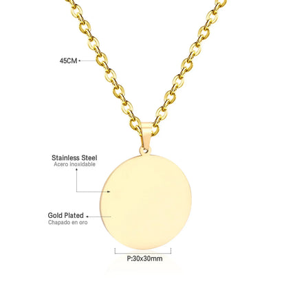 Heart Star Moon Pendant Necklaces Tiny Charms Stainless Steel Choker Women/Girls Y2K Sweater Boho Jewelry Collares