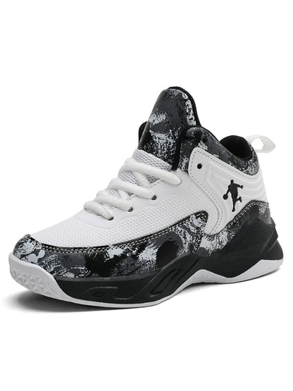 2025 New Boys Brand Basketball Shoes for Kids Sneakers Thick Sole Non-slip Children Sports Shoes Child Boy Basket Trainer Shoes