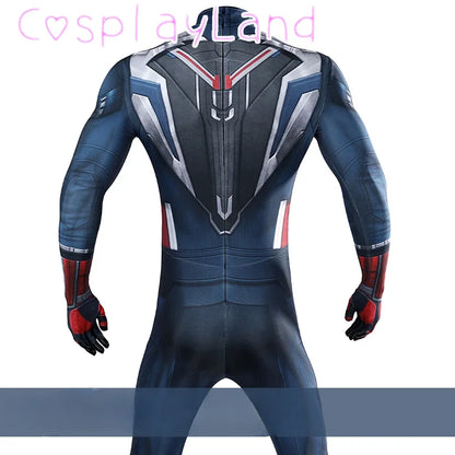 New Superhero Captain Steve Rogers Cosplay Costume Jumpsuit Adult Men Halloween Comic Con Outfit Custom Made Superhero Suit