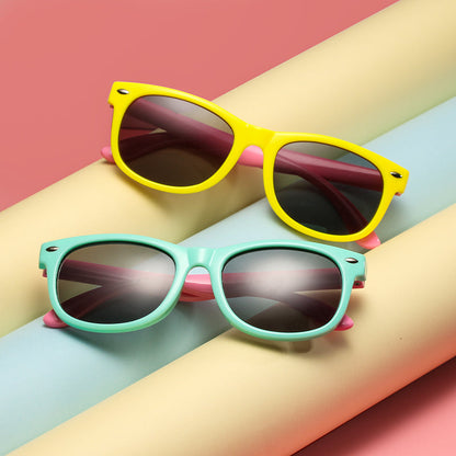 Kids Polarized Sunglasses TR90 Boys Girls Sun Glasses Silicone Safety Glasses Gift for Children Baby UV400 Eyewear