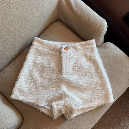 Hotsweet Shorts Women Sexy Skinny Y2k Clothes High Waist European Streetwear Fashion Trouser Cool Thick Button-Fly Wide Leg New