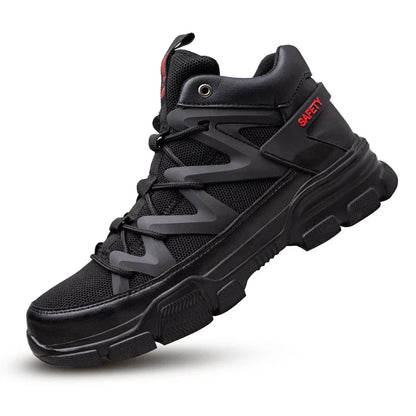 Autumn Work Safety Shoes Men Safety Boots Anti-smash Anti-stab Work Shoes Sneakers Steel Toe Shoes Male Work Boot Indestructible
