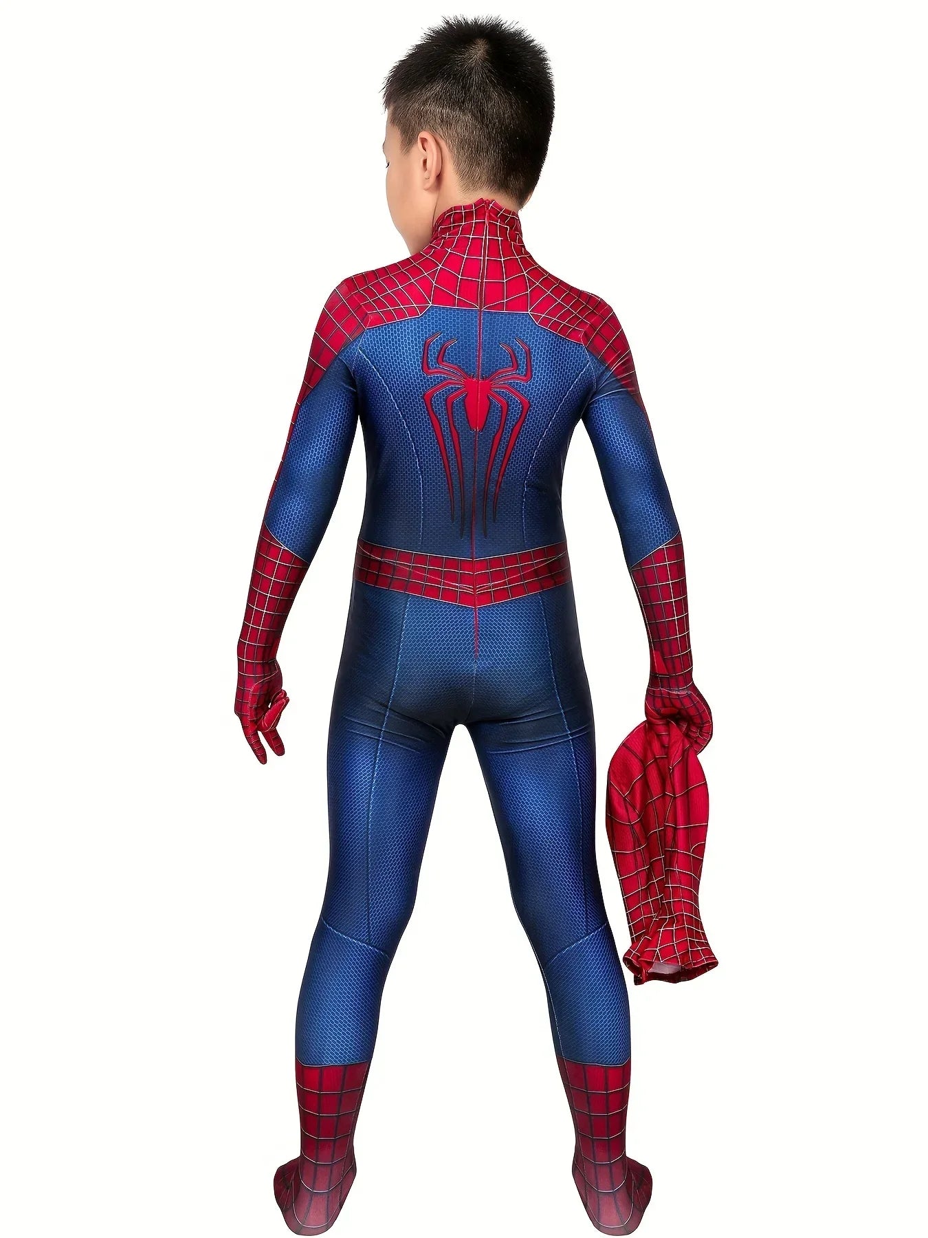 TASM 2 Spiderman Cosplay Boys Amazing Spider Bodysuit Costume Boy Superhero Zentai Outfits Disfraces De Halloween Costume