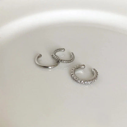 Fashion Exquisite Crystal Zerconia Ear Cuff Earrings for Woman Non Piercing Leaf Clip Earrings Christmas Jewelry Gift