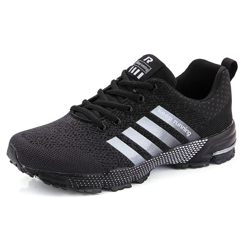 Men's and women's flying mesh surface spring summer breathable casual sports shoes flat vulcanized couple running big size48