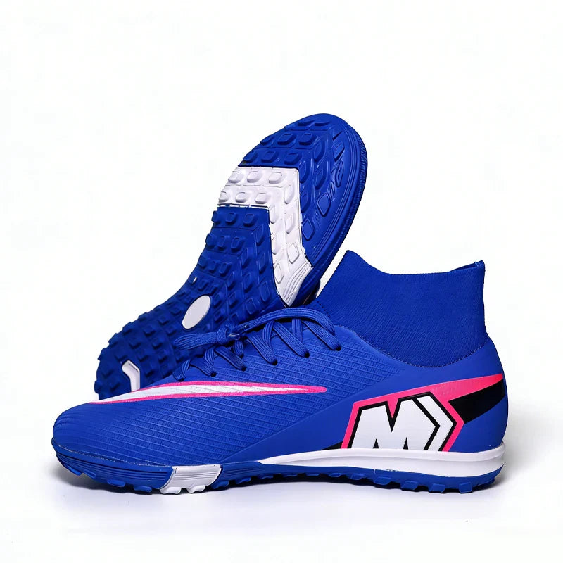 Professional Mens Soccer Shoes Flexible Turf Soccer Cleats for Boys Sneakers TF/FG Training Football Boots Chuteira Campo 35-45